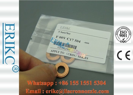 ERIKC F00VC17504 bosch injector copper gasket washer F 00V C17 504 brass pressure washer shim F00V C17 504